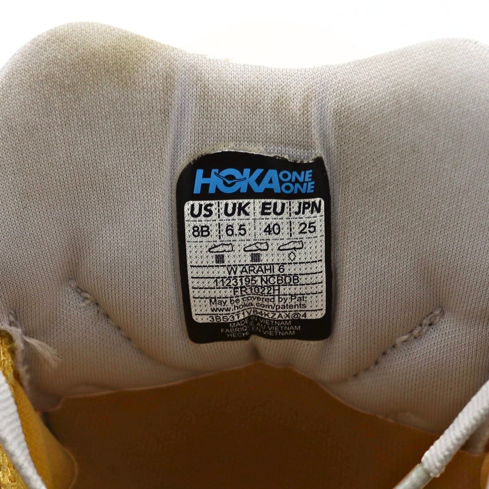 Hoka Arahi 6 Running Shoes Womens 8 Orange Good Stability Sneakers Athletic - Picture 15 of 15